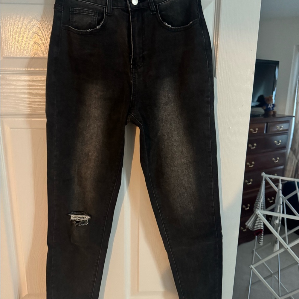 Kittenish Women's Black High Rise Jeans